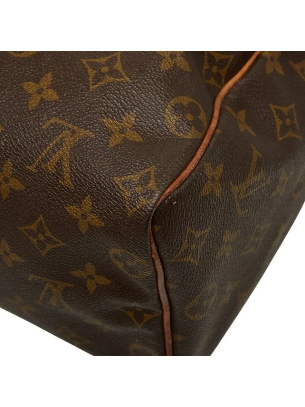 Louis Vuitton Monogram Speedy 25 Handbag Brown Leather
